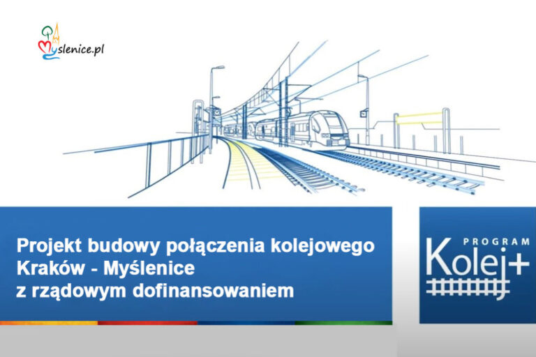 Projekt budowy kolei Kraków – Myślenice z dofinansowaniem!