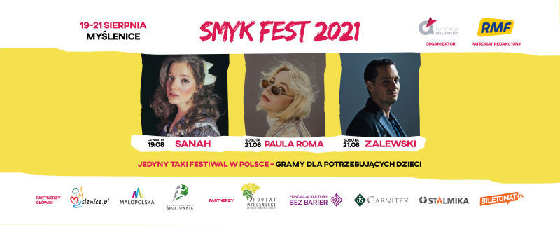 SMYK FEST – największy muzyczny festiwal charytatywny w Polsce zagra w Myślenicach!