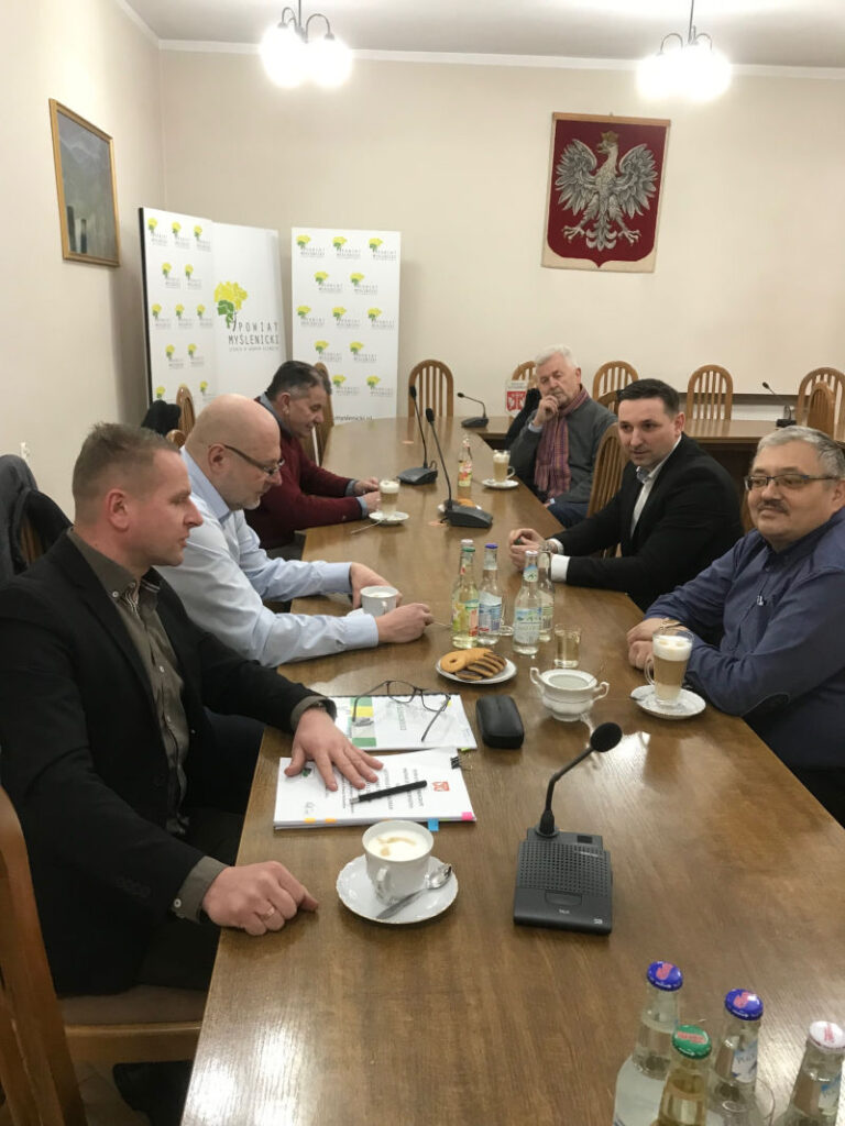 Spotkanie robocze IGZM ze starostą powiatu myślenickiego