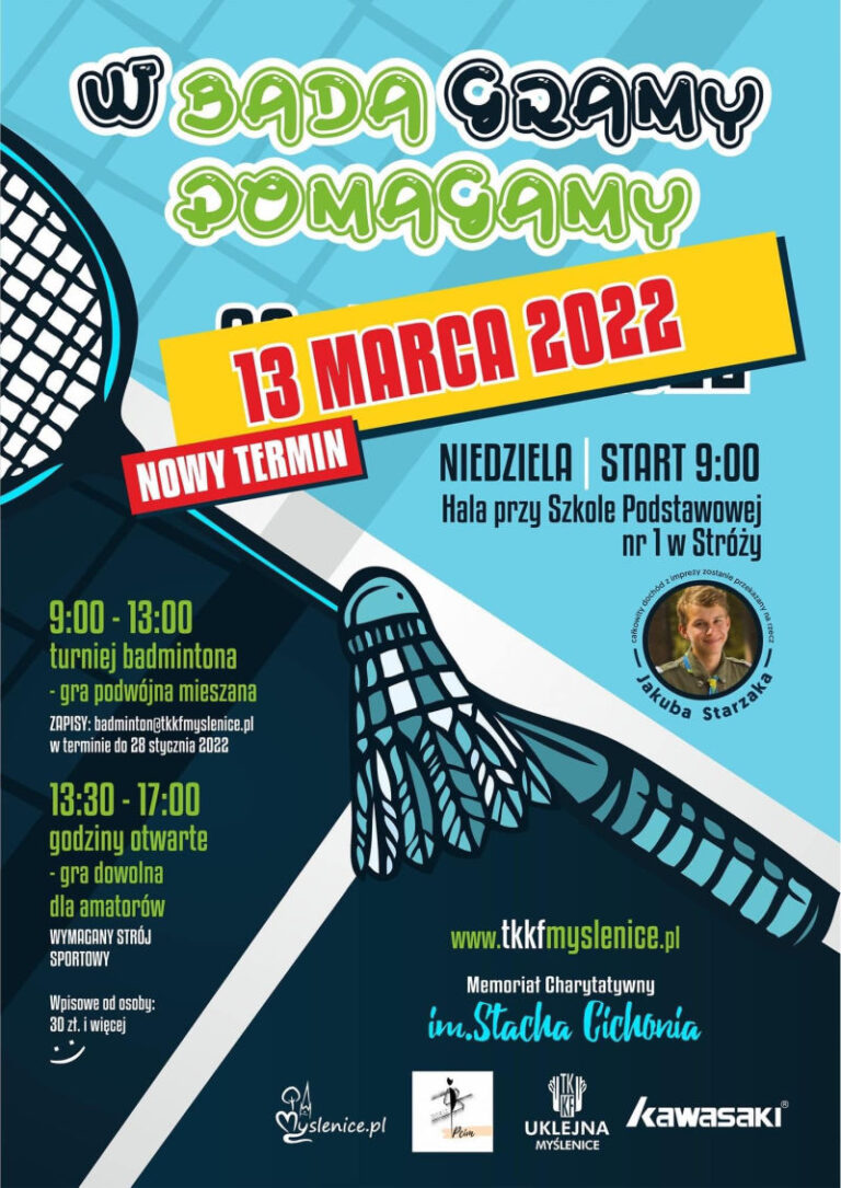 „W Bada gramy – pomagamy” – charytatywny turniej badmintona!