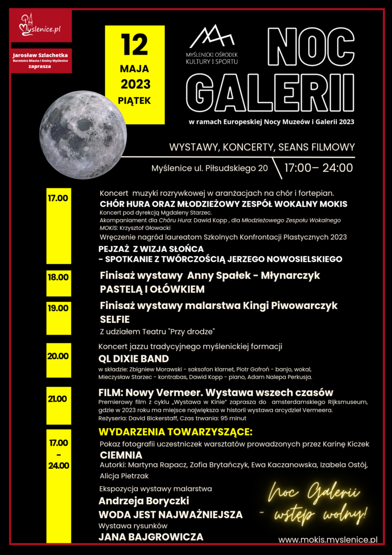 NOC GALERII w ramach Europejskiej Nocy Muzeów i Galerii 2023