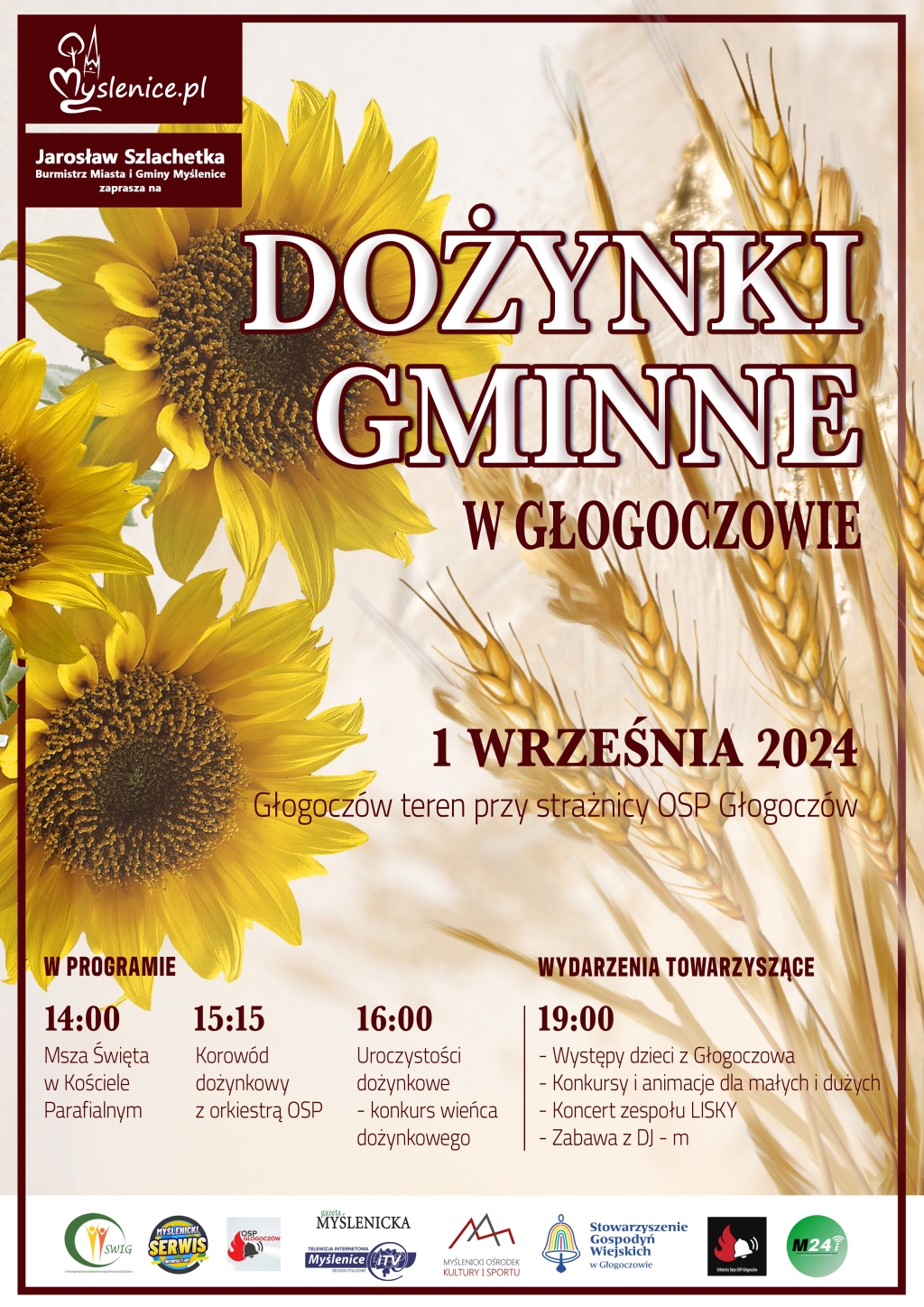 Dożynki gminne i kino letnie – zaproszenie