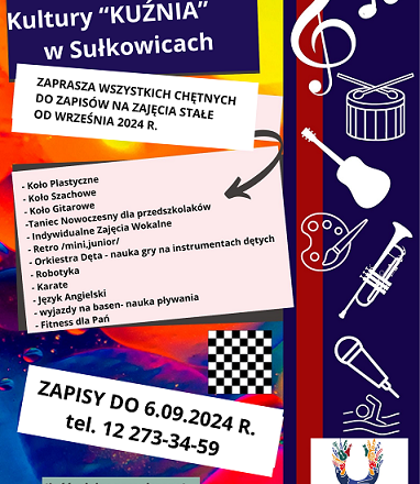 Gminny Ośrodek Kultury „Kuźnia” w Sułkowicach zaprasza