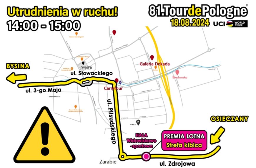 Tour de Pologne – Uwaga na utrudnienia w ruchu!