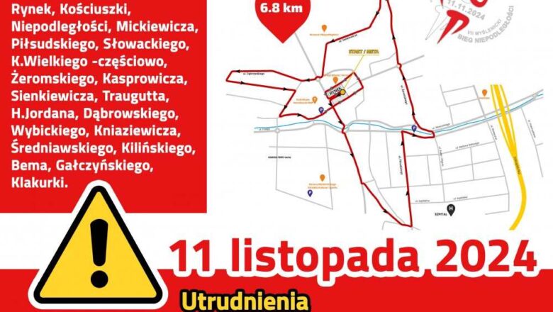 Bieg Niepodległości – utrudnienia w ruchu!