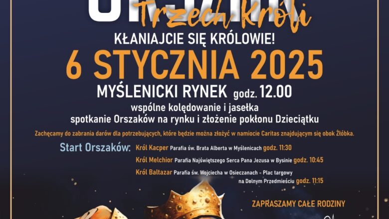 Orszak Trzech Króli na myślenickim rynku