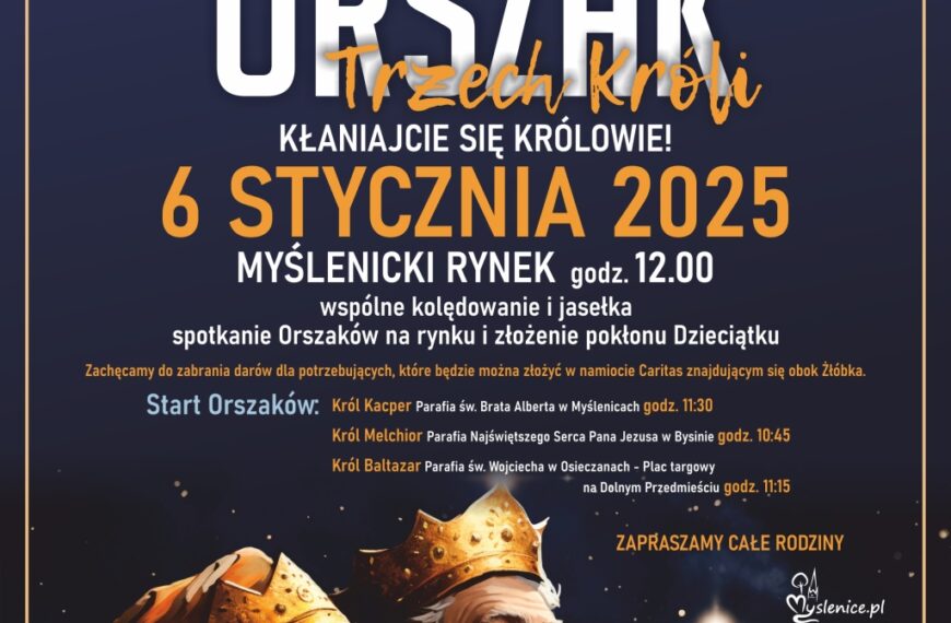 Orszak Trzech Króli na myślenickim rynku