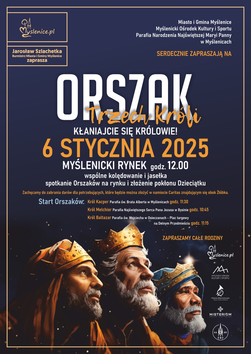 Orszak Trzech Króli na myślenickim rynku