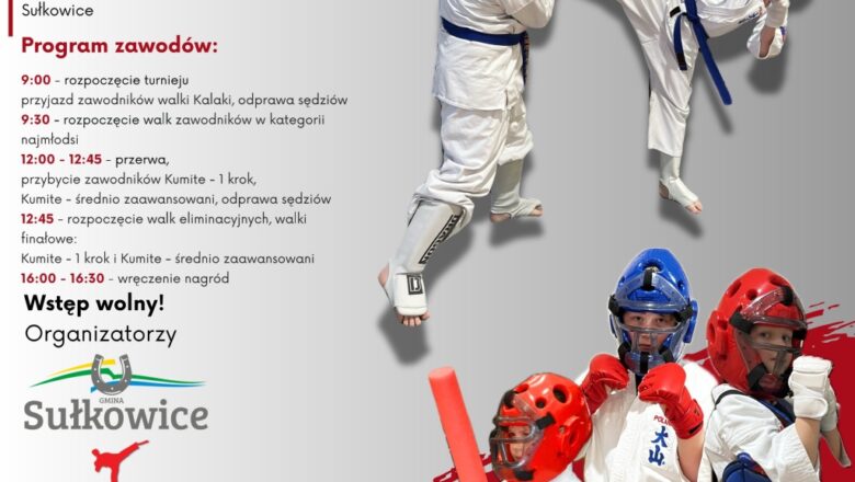 Ogólnopolski turniej Oyama Karate w Sułkowicach (zaproszenie)