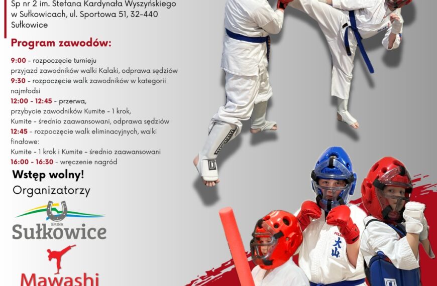 Ogólnopolski turniej Oyama Karate w Sułkowicach (zaproszenie)