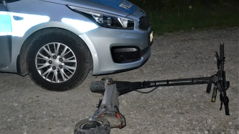 Policja ostrzega i apeluje w sprawie elektrycznych hulajnóg