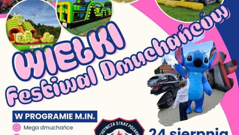 Zaproszenie na festiwal dmuchańców