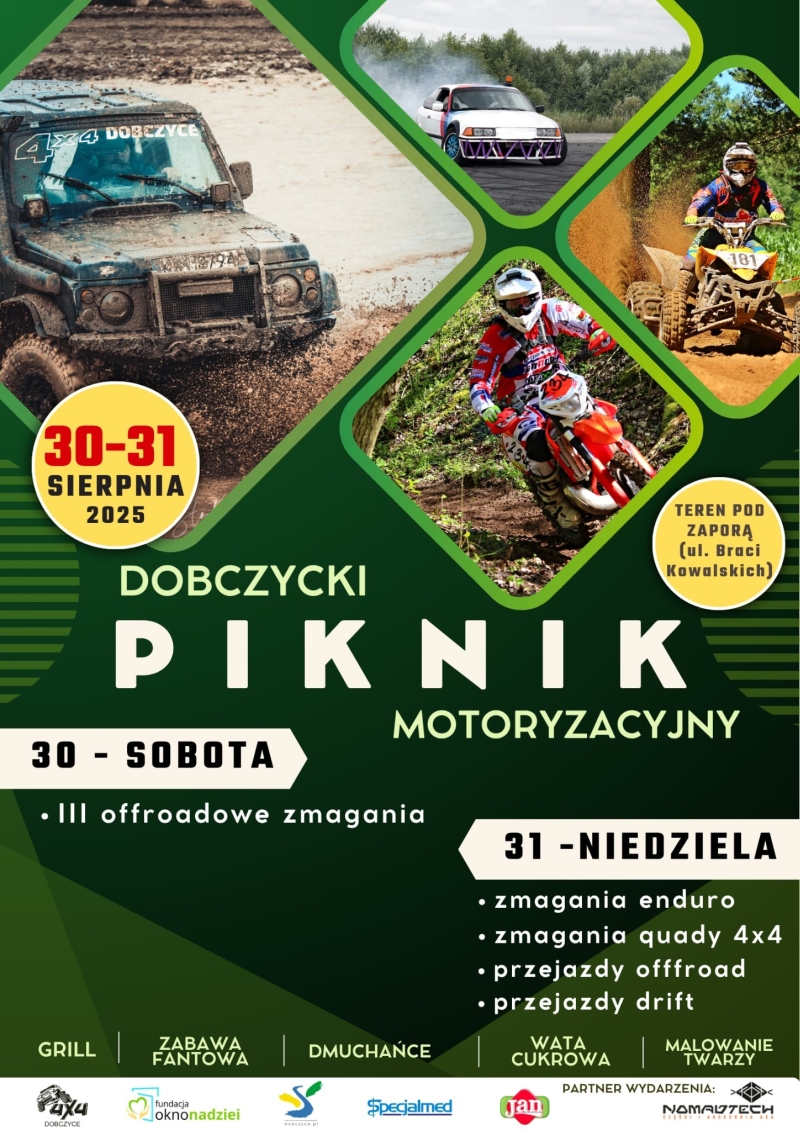 Piknik motoryzacyjny w Dobczycach (zaproszenie)