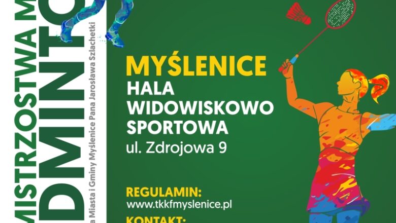 Badmintoniści powalczą o tytuł mistrzów Myślenic