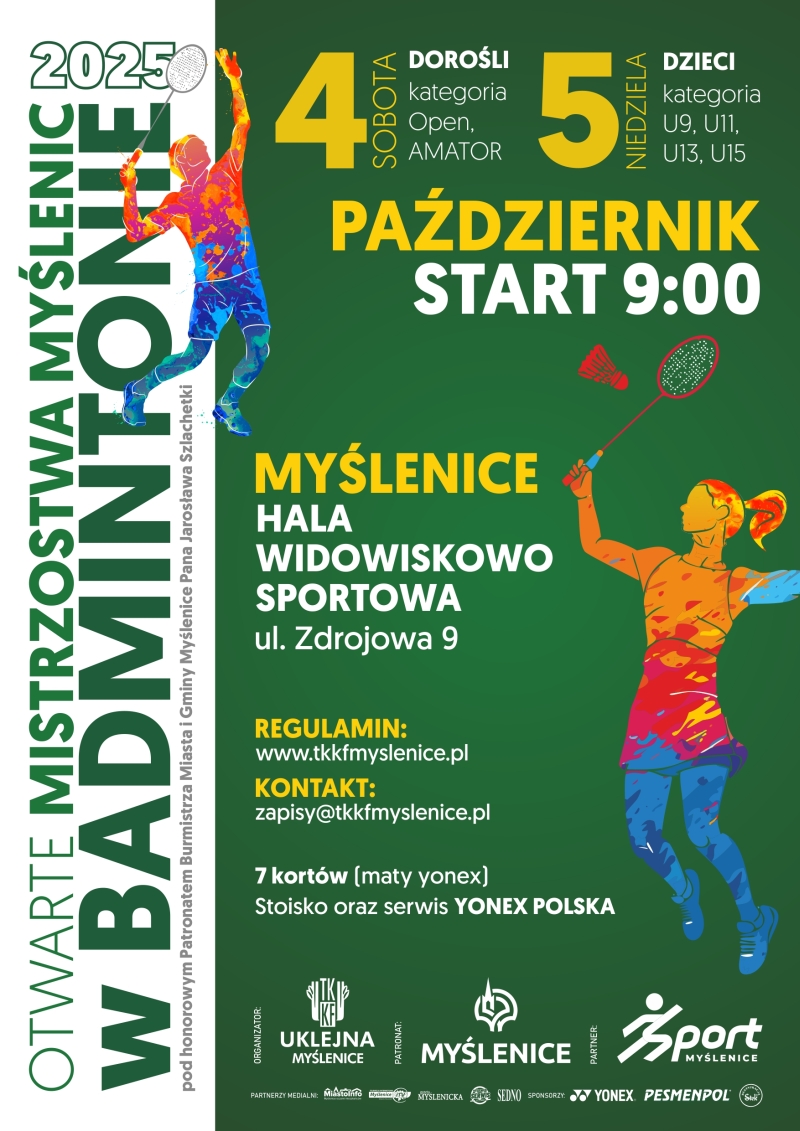 Badmintoniści powalczą o tytuł mistrzów Myślenic