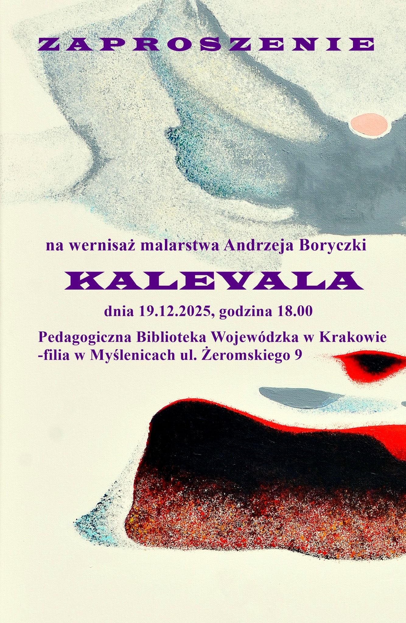 Miejska Biblioteka Pedagogiczna w Myślenicach zaprasza na wernisaż