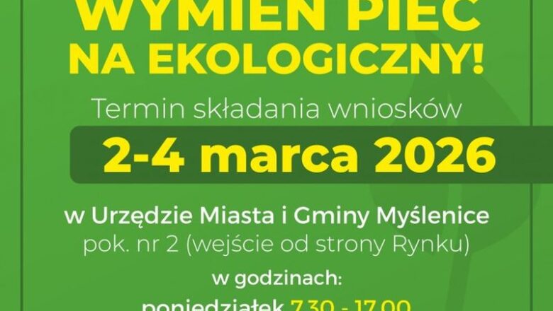 Myślenicki Program Wymiany Pieców” – nabór wniosków
