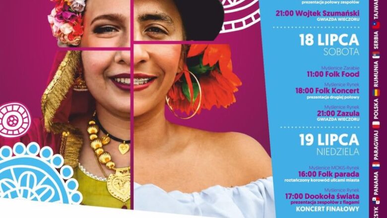 Międzynarodowe Małopolskie Spotkania z Folklorem – zapowiedź (plakat)