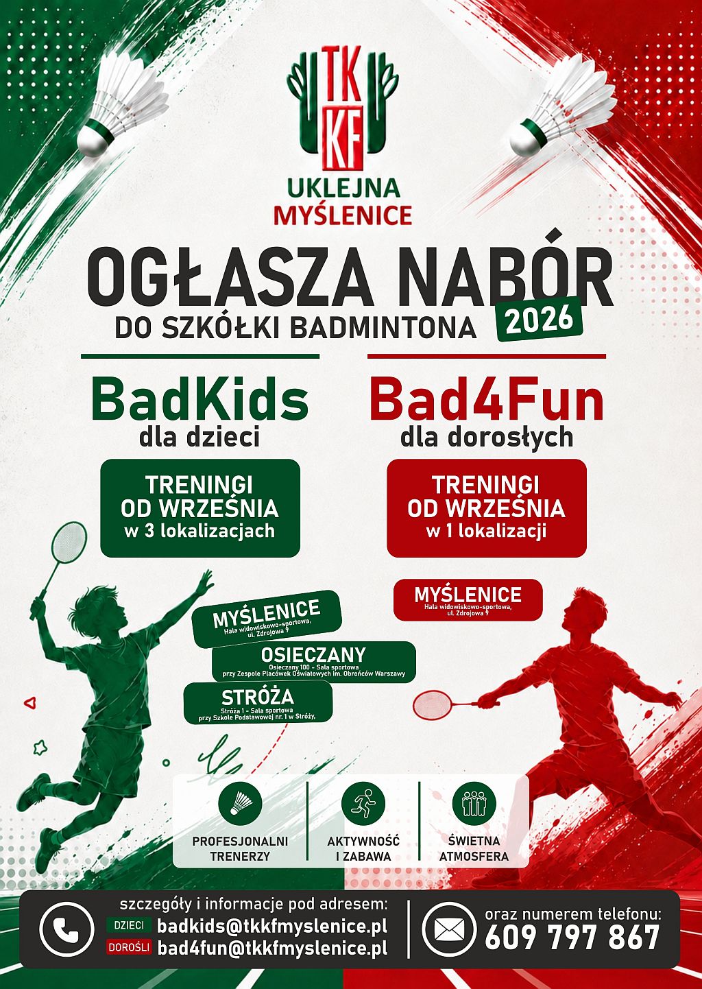 Zapisz się na treningi badmintona