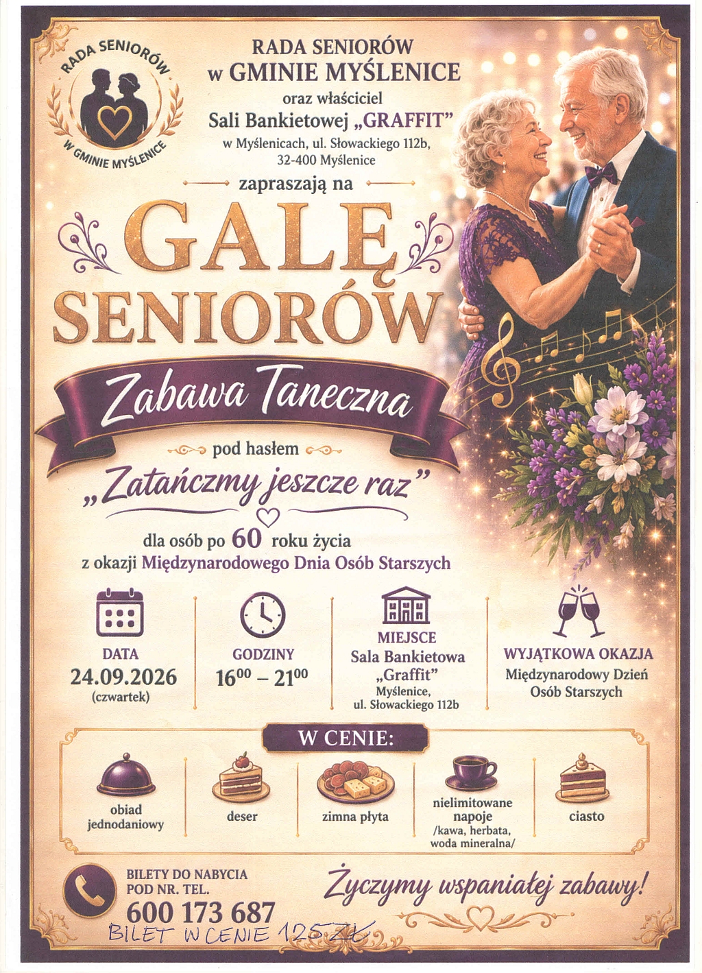 Gala Seniorów (zaproszenie)