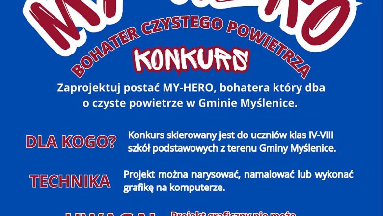 Zaproszenie do konkursu My hero